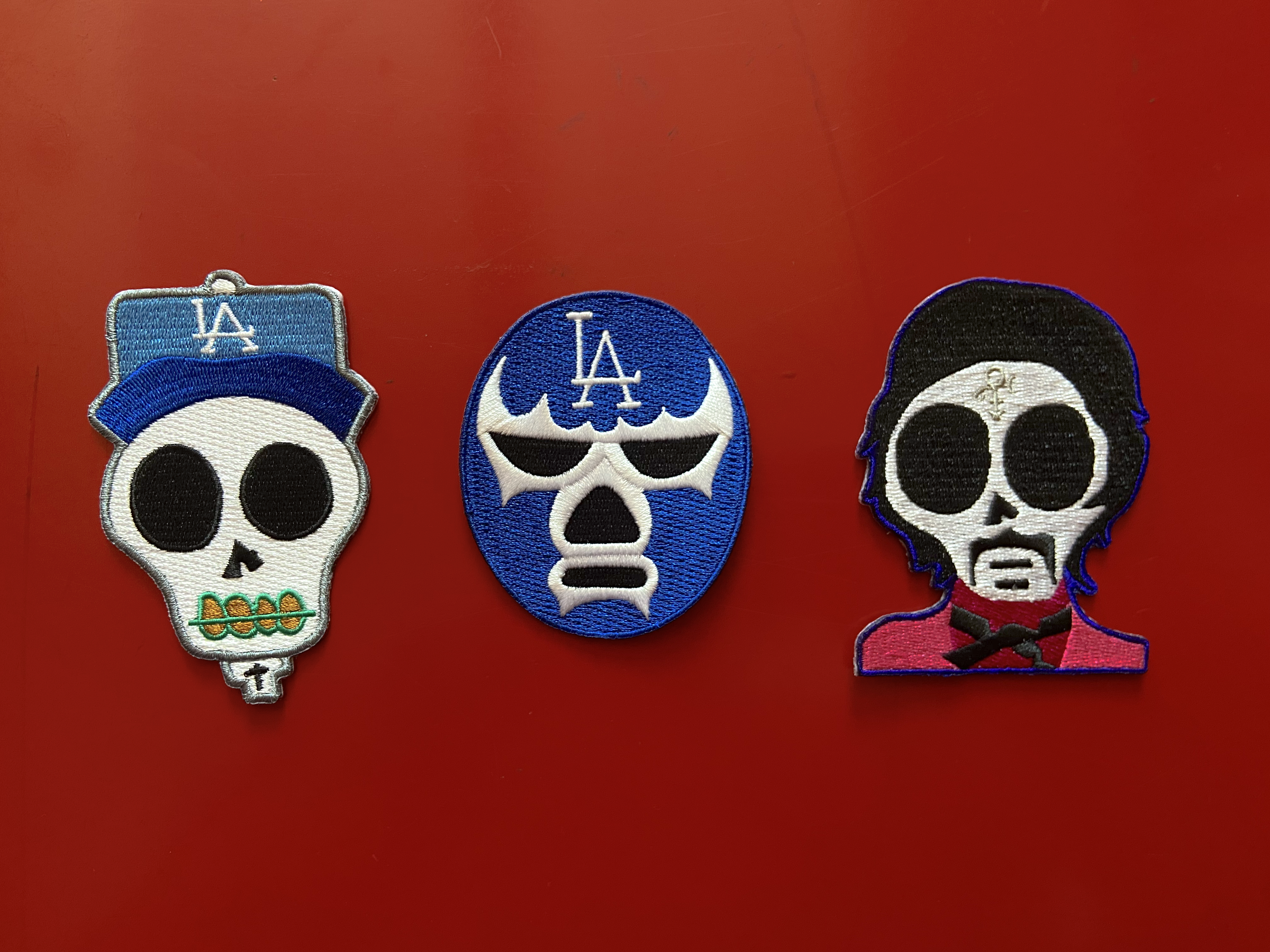 Dodgers Skull Patch 